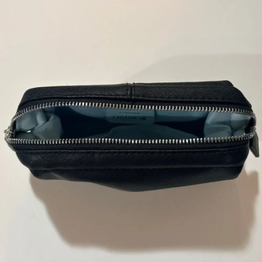 BRICS Qatar Airways Travel Cosmetic Pouch Brown Blue - Picture 8 of 10